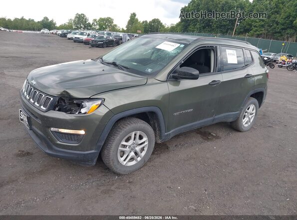 3C4NJDAB0JT399944 2018 JEEP COMPASS Green Առջևի ձախ երեք քառորդ տեսարան