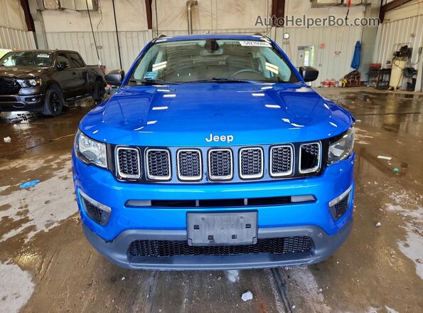 3C4NJDAB0KT601828 2019 JEEP COMPASS Blue Вид спереду