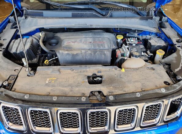 3C4NJDAB0KT601828 2019 JEEP COMPASS Blue Вид задньої частини салону