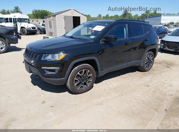 3C4NJDAB0LT210034 2020 JEEP COMPASS Black წინა მარცხენა ხედი სამი მეოთხედიდან