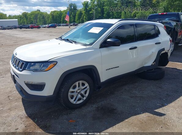 3C4NJDAB0MT599033 2021 JEEP COMPASS White Przód lewy
