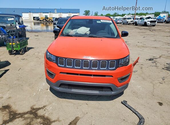 3C4NJDAB1JT101045 2018 JEEP COMPASS Orange Դիմացի տեսք