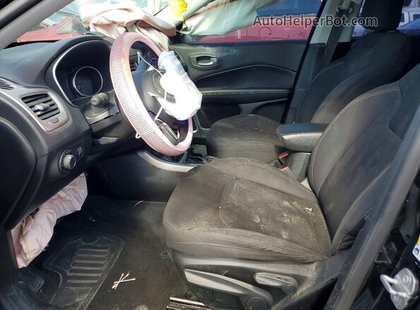 3C4NJDAB1JT104317 2018 JEEP COMPASS Black წინა სალონის ხედი