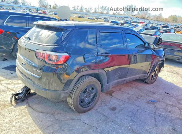 3C4NJDAB1JT104317 2018 JEEP COMPASS Black უკანა მარჯვენა