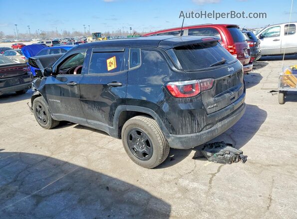 3C4NJDAB1JT104317 2018 JEEP COMPASS Black უკანა მარცხენა