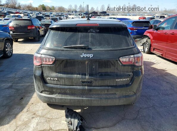 3C4NJDAB1JT104317 2018 JEEP COMPASS Black უკანა ხედი