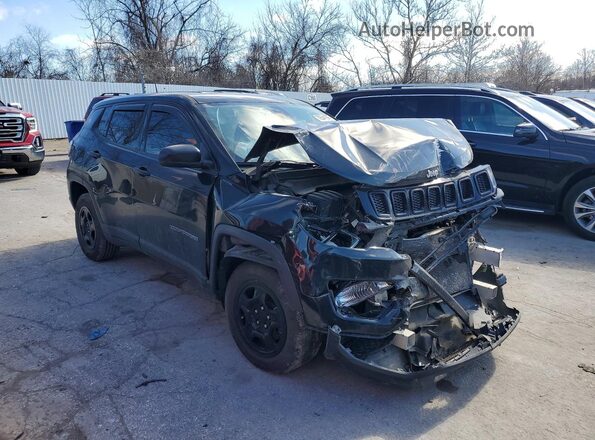 3C4NJDAB1JT104317 2018 JEEP COMPASS Black წინა მარჯვენა