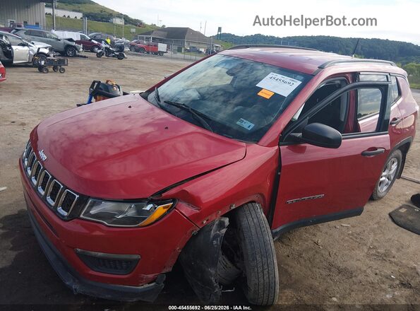 3C4NJDAB3JT112628 2018 JEEP COMPASS Red Vista tres cuartos delantera izquierda