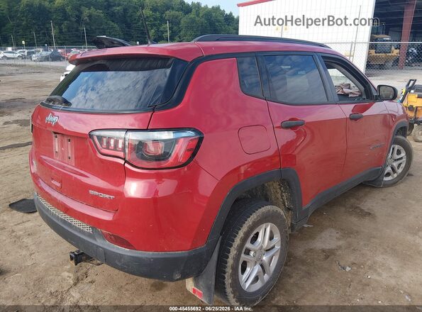 3C4NJDAB3JT112628 2018 JEEP COMPASS Red Trasero derecho
