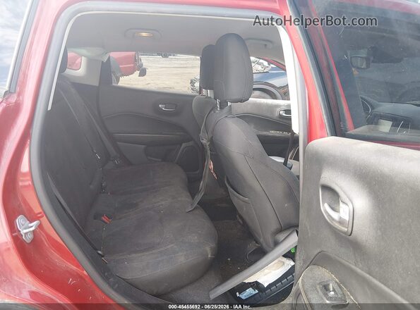 3C4NJDAB3JT112628 2018 JEEP COMPASS Red Vista de la etiqueta del VIN