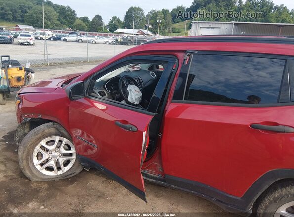 3C4NJDAB3JT112628 2018 JEEP COMPASS Red Vista frontal