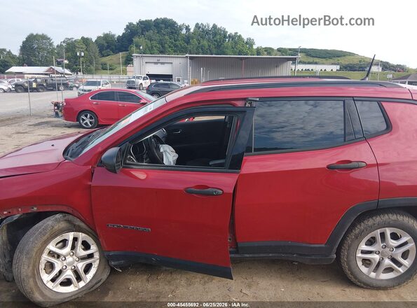 3C4NJDAB3JT112628 2018 JEEP COMPASS Red 