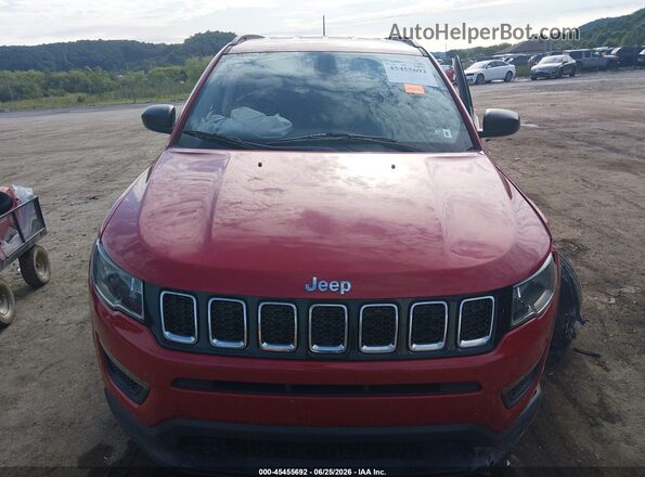 3C4NJDAB3JT112628 2018 JEEP COMPASS Red Vista interior trasera