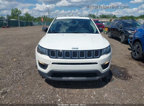 3C4NJDAB3JT361236 2018 JEEP COMPASS White Instrument cluster view