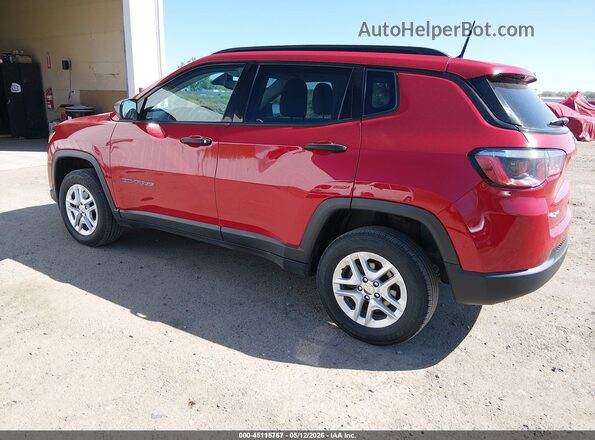 3C4NJDAB3JT392230 2018 JEEP COMPASS Red 