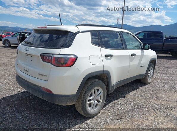 3C4NJDAB3JT392275 2018 JEEP COMPASS White უკანა მარჯვენა