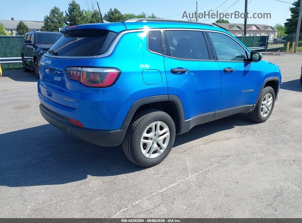 3C4NJDAB3KT620003 2019 JEEP COMPASS Blue Tył prawy