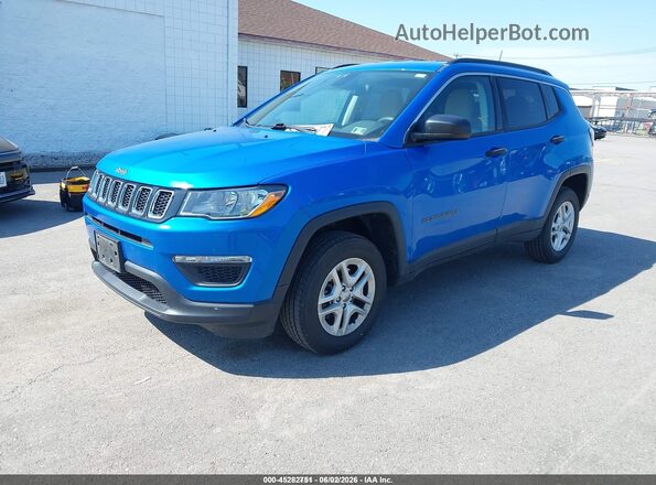 3C4NJDAB3KT620003 2019 JEEP COMPASS Blue Przód lewy