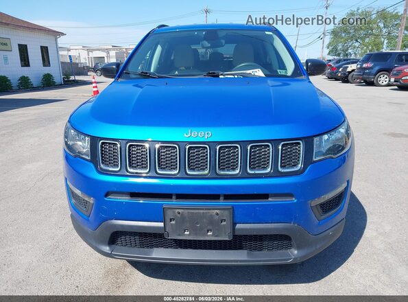 3C4NJDAB3KT620003 2019 JEEP COMPASS Blue Widok zestawu wskaźników
