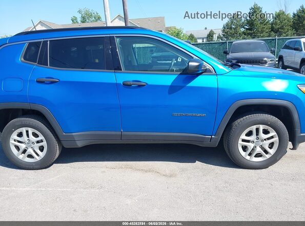 3C4NJDAB3KT620003 2019 JEEP COMPASS Blue Widok wnętrza z tyłu