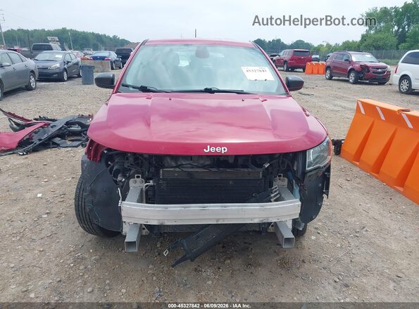 3C4NJDAB4JT345403 2018 JEEP COMPASS Красный Вид спереди