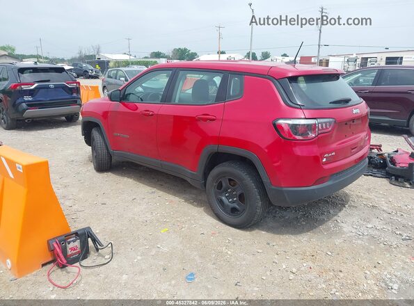 3C4NJDAB4JT345403 2018 JEEP COMPASS Красный Задняя левая четверть