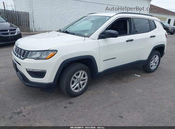 3C4NJDAB5KT620004 2019 JEEP COMPASS White Vista tres cuartos delantera izquierda