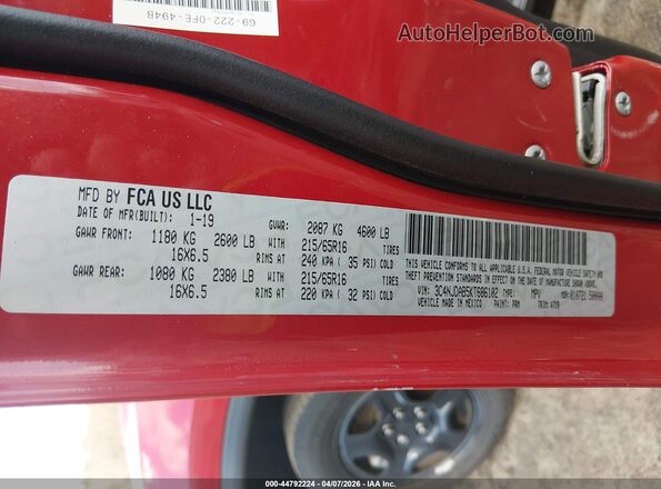 3C4NJDAB5KT686102 2019 JEEP COMPASS Red 