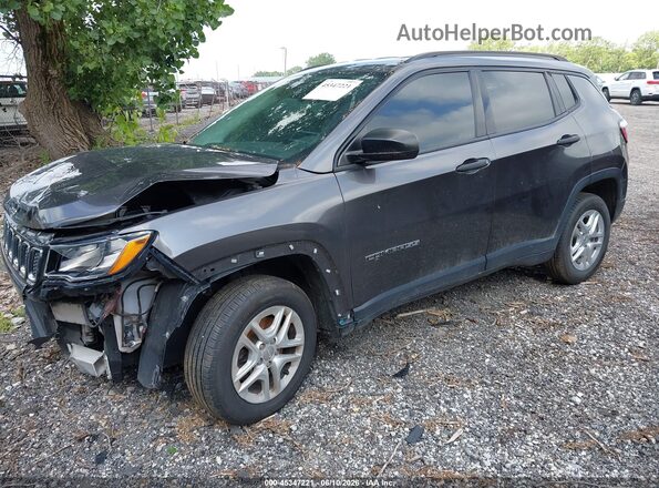 3C4NJDAB8HT698706 2017 JEEP NEW COMPASS Gray წინა მარცხენა ხედი სამი მეოთხედიდან
