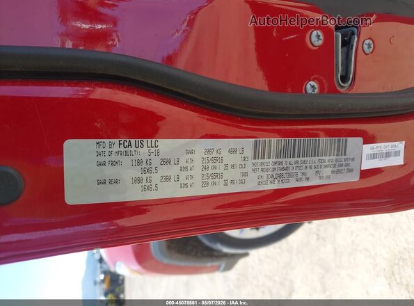 3C4NJDAB9JT392278 2018 JEEP COMPASS Красный 