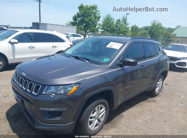 3C4NJDABXJT115865 2018 JEEP COMPASS Gray წინა მარცხენა ხედი სამი მეოთხედიდან