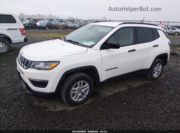 3C4NJDABXJT392290 2018 JEEP COMPASS White Front left