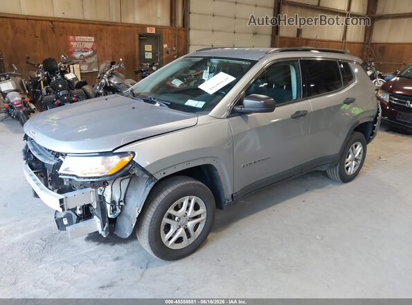 3C4NJDABXLT149548 2020 JEEP COMPASS Gray Vista tres cuartos delantera izquierda