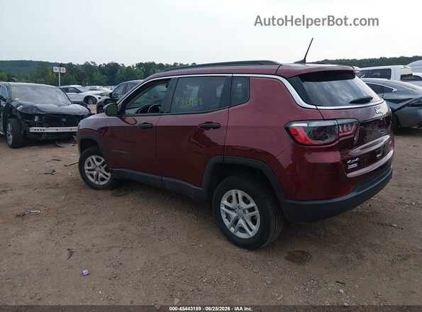 3C4NJDABXMT591263 2021 JEEP COMPASS Бордовый Задняя левая четверть