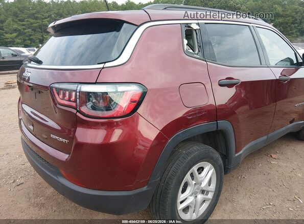 3C4NJDABXMT591263 2021 JEEP COMPASS Бордовый Вид спереди
