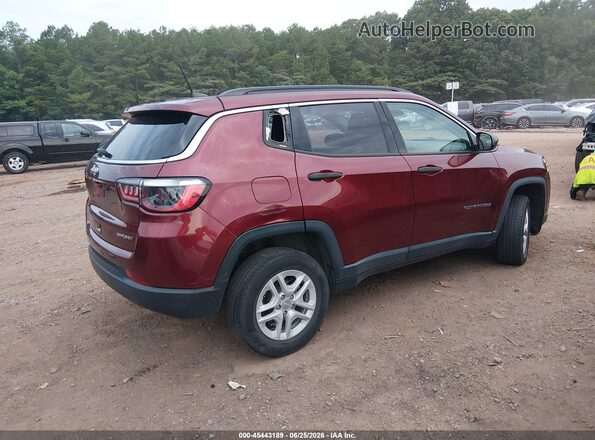 3C4NJDABXMT591263 2021 JEEP COMPASS Бордовый Задняя правая четверть