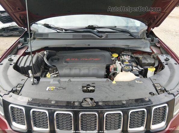 3C4NJDABXMT591263 2021 JEEP COMPASS Бордовый Вид сзади