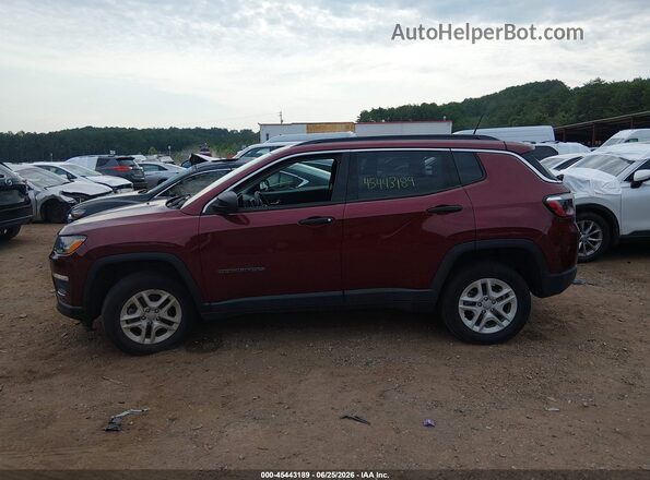 3C4NJDABXMT591263 2021 JEEP COMPASS Бордовый Панорамный вид салона 360°