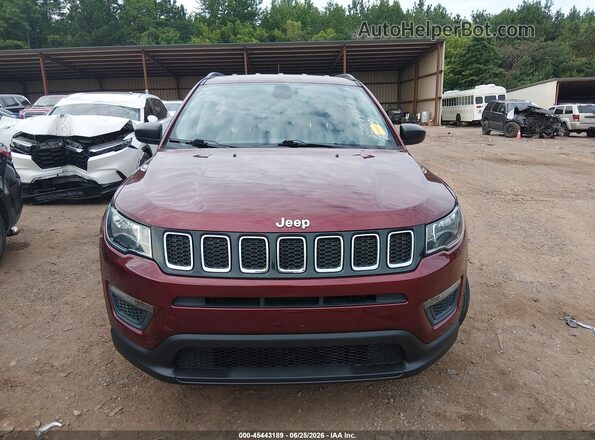 3C4NJDABXMT591263 2021 JEEP COMPASS Бордовый Вид щитка приборов