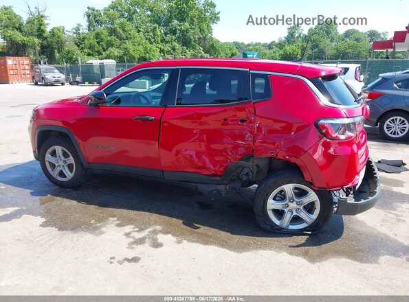 3C4NJDAN0PT514514 2023 JEEP COMPASS Red Vista frontal