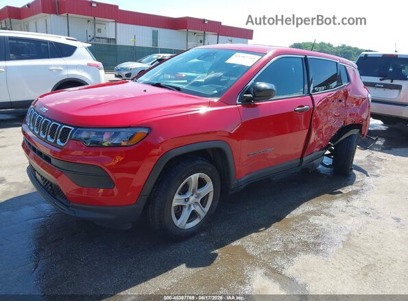 3C4NJDAN0PT514514 2023 JEEP COMPASS Red Vista tres cuartos delantera izquierda