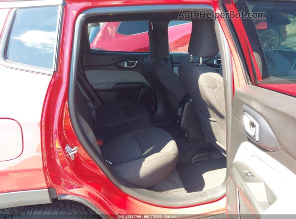 3C4NJDAN0PT514514 2023 JEEP COMPASS Red Vista de la etiqueta del VIN