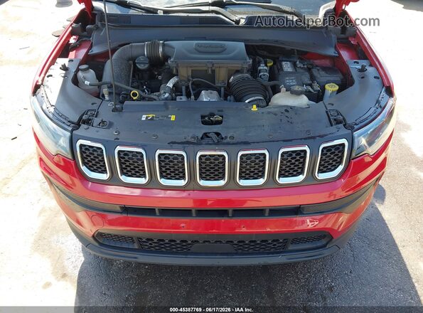 3C4NJDAN0PT514514 2023 JEEP COMPASS Red Vista trasera