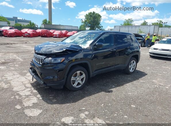 3C4NJDAN2PT520637 2023 JEEP COMPASS Black Vista tres cuartos delantera izquierda