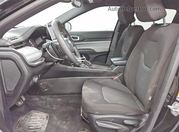 3C4NJDAN2ST544655 2025 JEEP COMPASS Black Widok wnętrza z przodu