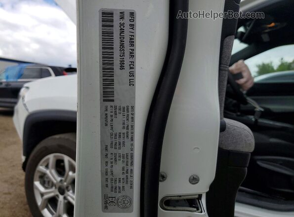 3C4NJDAN5ST519846 2025 JEEP COMPASS White Widok naklejki z numerem VIN