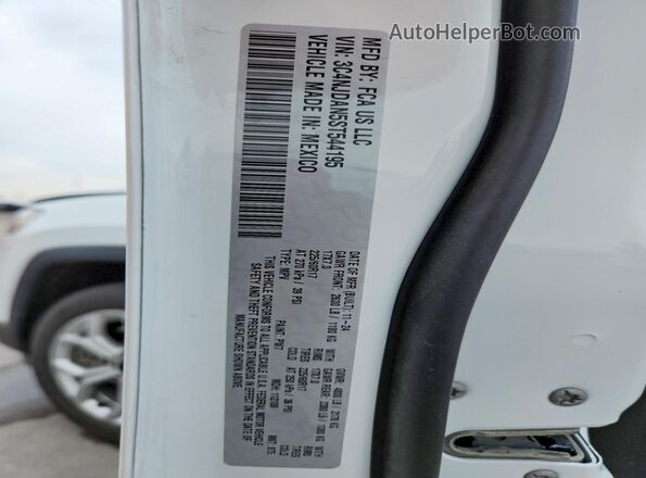 3C4NJDAN5ST544195 2025 JEEP COMPASS White Widok naklejki z numerem VIN