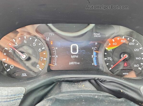 3C4NJDAN5ST544195 2025 JEEP COMPASS White Widok zestawu wskaźników
