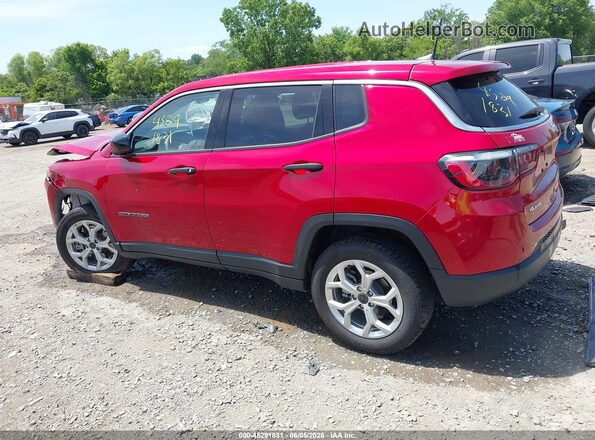 3C4NJDAN8ST539959 2025 JEEP COMPASS Red Вид задньої частини салону