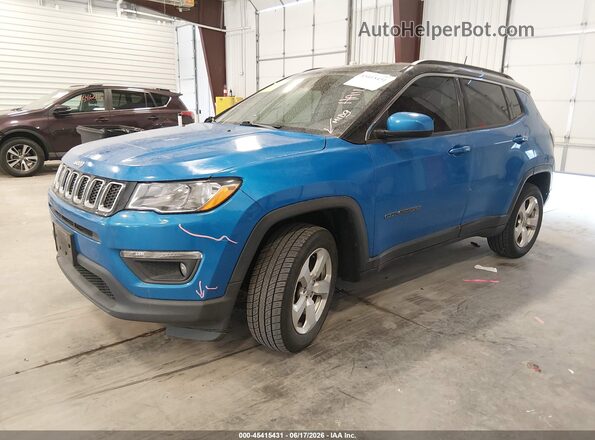 3C4NJDBB0JT191867 2018 JEEP COMPASS Blue Передня ліва чверть